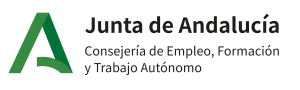 Imagen de el logo de la Junta de Andalucía, Consejería de empleo, formación y trabajo autónomo.